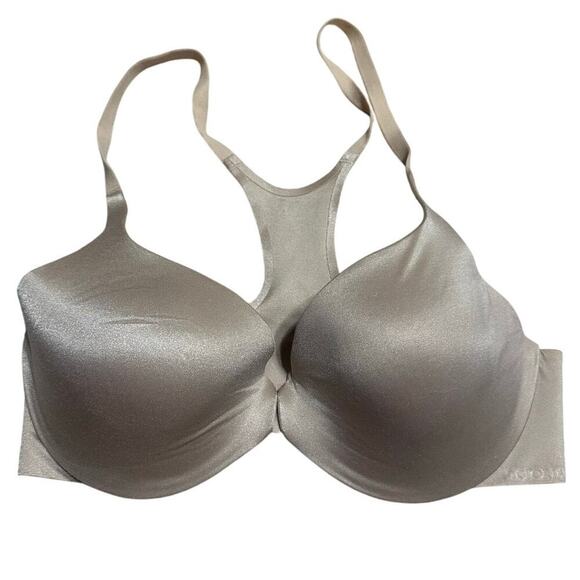 Victoria's Secret Racerback Bra Women's Size 36D Wire Neutral Front Close - Picture 1 of 5